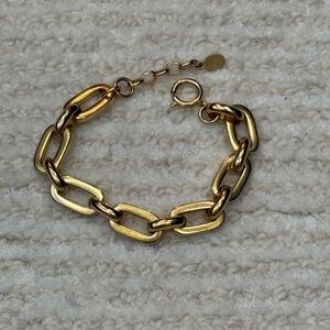 Fun “gold” bracelet. Worn once. Adjustable sizing